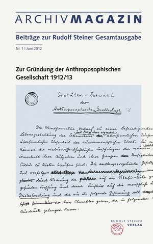 Zur Gründung der anthroposophische Gesellschaft de Cornelius Bohlen