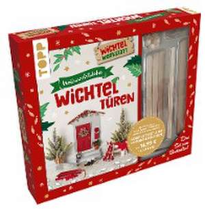 Kreativ-Set Weihnachtliche Wichteltüren. Anleitungsbuch + Material. Set zum Buch de Sarah Arabatzis