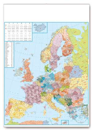 Postleitkarte Europa 1:3,5 Mio. de garant Verlag GmbH