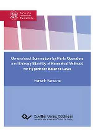 Generalised Summation-by-Parts Operators and Entropy Stability of Numerical Methods for Hyperbolic Balance Laws de Hendrik Ranocha