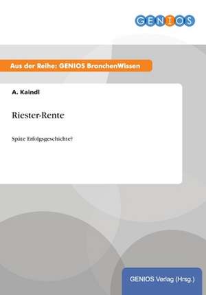 Riester-Rente de A. Kaindl