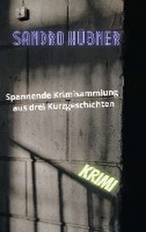 Spannende Krimisammlung aus drei Kurzgeschichten de Sandro Hübner