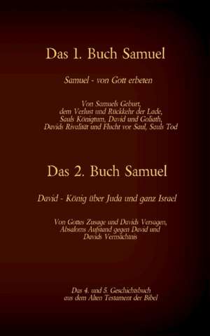 Das 4. und 5. Geschichtsbuch aus dem Alten Testament der Bibel de Martin Luther