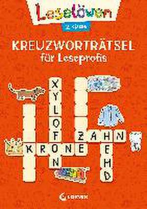 Leselöwen Kreuzworträtsel für Leseprofis - 2. Klasse (Rotorange) de Katrin Merle