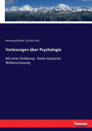 Vorlesungen über Psychologie de Immanuel Kant