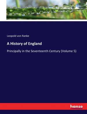 A History of England de Leopold von Ranke