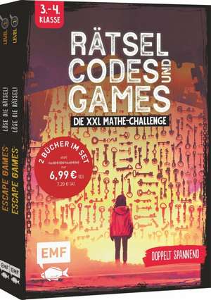 Rätsel, Codes und Games - Die XXL Mathe-Challenge für die 3. und 4. Klasse de Mathieu Quénée