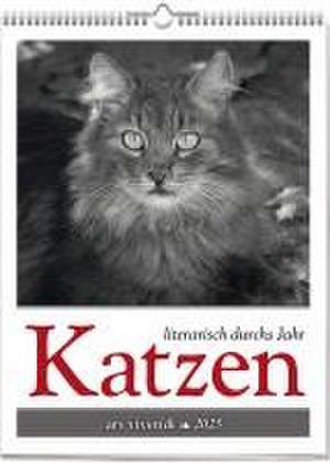 Katzen - Literarisch durchs Jahr 2025 de Vivendi Ars