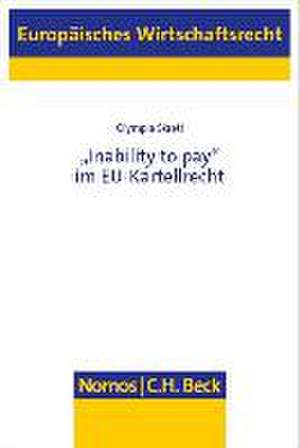 "Inability to pay" im EU-Kartellrecht de Olympia Skreti