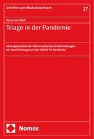 Triage in der Pandemie de Anna-Lea Wolf