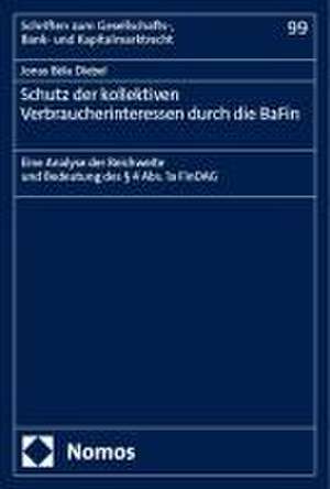 Schutz der kollektiven Verbraucherinteressen durch die BaFin de Jonas Béla Diebel