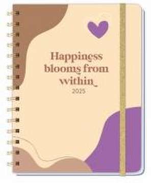 Happiness blooms from within Spiral-Kalenderbuch A5 2025 de |Heye