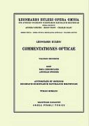 Commentationes opticae 2nd part de Leonhard Euler