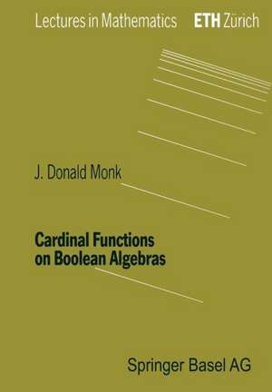 Cardinal Functions on Boolean Algebras de Monk