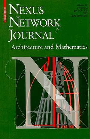 Nexus Network Journal 11,2: Architecture and Mathematics de Kim Williams