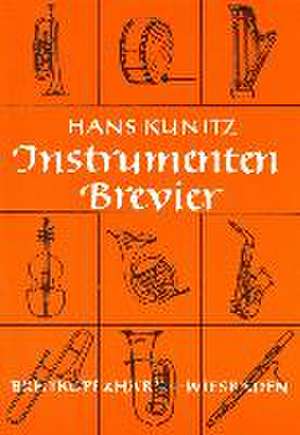 Instrumenten-Brevier de Hans Kunitz