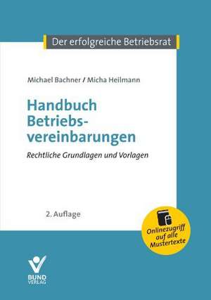 Handbuch Betriebsvereinbarungen de Michael Bachner