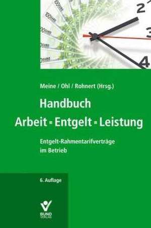 Handbuch Arbeit - Entgelt - Leistung de Hartmut Meine