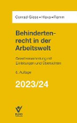 Behindertenrecht in der Arbeitswelt 2023/2024 de Maren Conrad-Giese