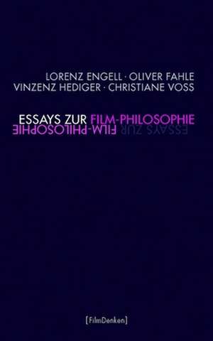 Essays zur Film-Philosophie de Lorenz Engell