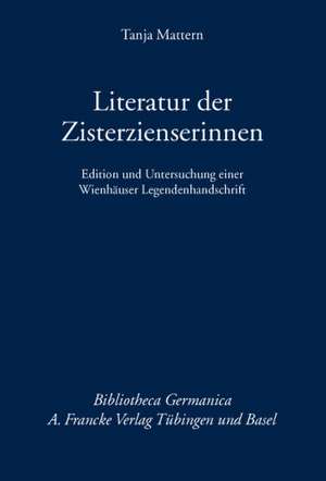 Literatur der Zisterzienserinnen de Tanja Mattern