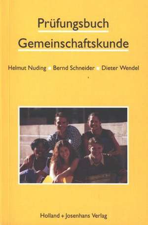 Prüfungsbuch Gemeinschaftskunde de Helmut Nuding