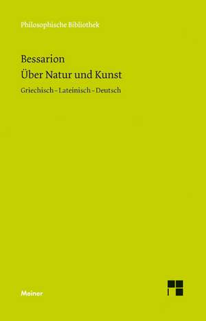 Über Natur und Kunst de Bessarion