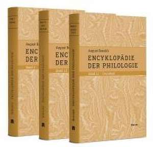 Encyklopädie der Philologie de August Boeckh