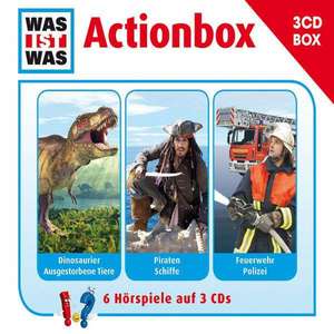 WAS IST WAS 3-CD-Hörspielbox "Action und Abenteuer" de Manfred Baur