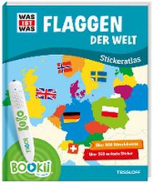 BOOKii® WAS IST WAS Stickeratlas Flaggen der Welt. de Manfred Baur