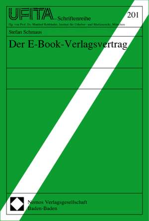 Der E-Book-Verlagsvertrag de Stefan Schmaus