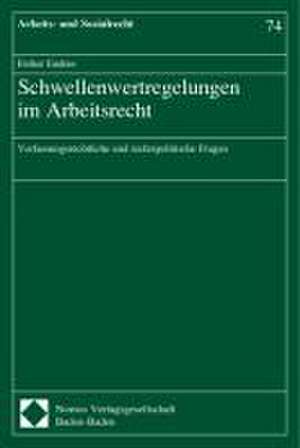 Schwellenwertregelungen im Arbeitsrecht de Esther Endres