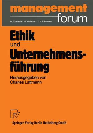 Ethik und Unternehmensführung de Charles Lattmann