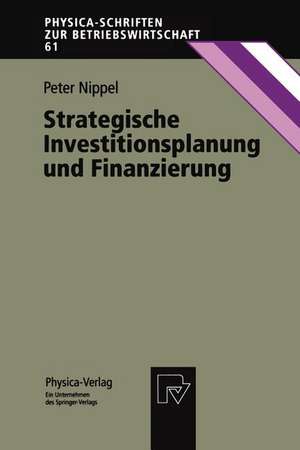 Strategische Investitionsplanung und Finanzierung de Peter Nippel