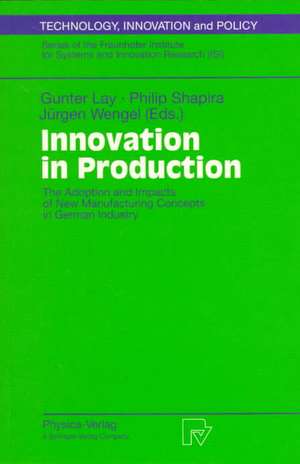 Innovation in Production: The Adoption and Impacts of New Manufacturing Concepts in German Industry de Gunter Lay