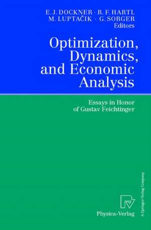 Optimization, Dynamics and Economic Analysis