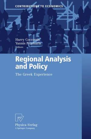 Regional Analysis and Policy: The Greek Experience de Harry Coccossis