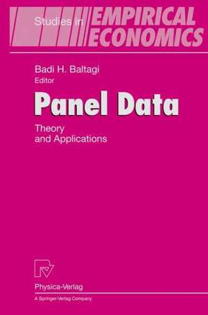 Panel Data: Theory and Applications de Badi H. Baltagi