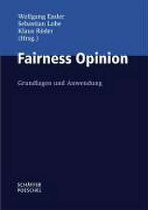 Fairness Opinion de Wolfgang Essler