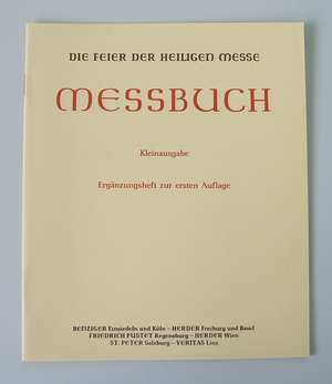 Messbuch / Kleinausgabe. Supplement de Bischofskonferenzen Deutschlands.