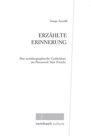 Erzählte Erinnerung de Sonja Arnold