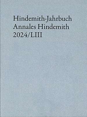 Hindemith-Jahrbuch 2024 de Frankfurt/Main Hindemith-Institut