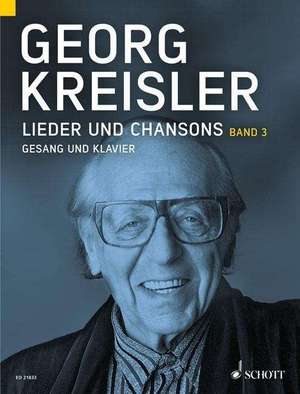 Georg Kreisler. Lieder und Chansons. Gesang und Klavier. Band 3 de Georg Kreisler