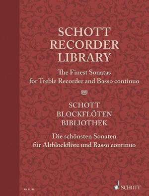 Schott Recorder Library. Alt-Blockflöte und Basso continuo de Elisabeth Kretschmann