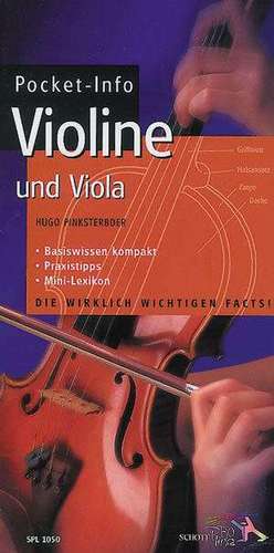 Pocket-Info Violine und Viola de Hugo Pinksterboer