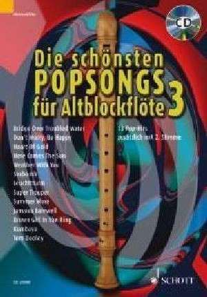 Die schönsten Popsongs für Alt-Blockflöte 3