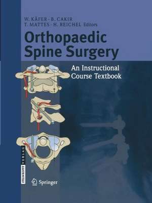 Orthopaedic Spine Surgery: - An Instructional Course Textbook de W. Käfer