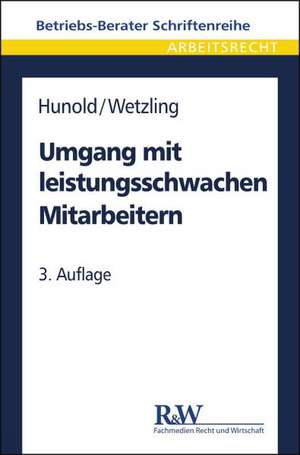 Umgang mit leistungsschwachen Mitarbeitern de Wolf Hunold