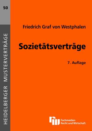 Sozietätsverträge de Friedrich Westphalen