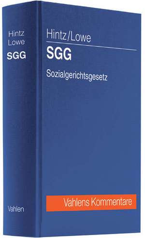 SGG Sozialgerichtsgesetz de Manfred Hintz